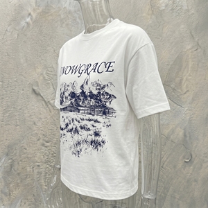 Snowgrace Mountain Scene Printed <b>Men's</b> Regular Fit Cotton T-<b>Shirt</b> Short Sleeve O-Neck Casual Style - Product Image 5