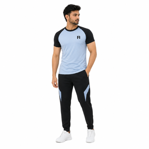 T-shirts de performance raglan personnalisés pour hommes, séchage rapide, respirants, pour le sport, fournisseur d'activewear à marque privée - Product Image 1