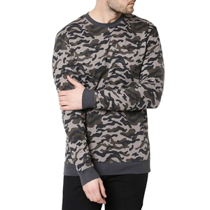 Sweat-shirt décontracté à col rond Hip Hop pour hommes, impression de logo personnalisée, grandes tailles, streetwear, hiver, service OEM, teinture unie - Product Image 4