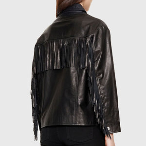 Chaqueta de Cuero Premium Hecha a Mano para Mujer, Diseño Sólido, Color Personalizado, Chaquetas de Cuero de Alta Calidad - Product Image 5
