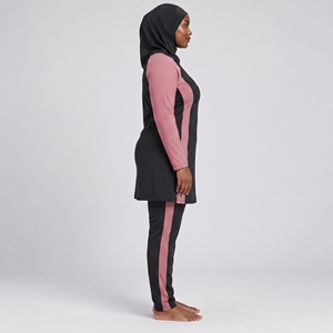 Conjunto Burkini Modesto de 3 Piezas para Mujer, Venta al por Mayor, 6 Colores, Tallas XS-XL, Diseño Personalizado, OEM - Product Image 2