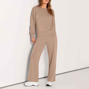 ชุดวอร์มแฟชั่นผู้หญิงขายส่ง ผ้าฝ้ายเรียบ ชุดออกกำลังกายผู้หญิง ดีไซน์ใหม่ล่าสุด พร้อมจัดส่งสำหรับชุดวอร์มผู้หญิง - Product Image 6