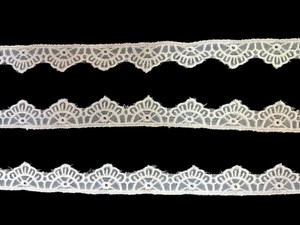 High Quality Premium <b>White</b> Glass Nylon Organza <b>Lace</b> Trim, Pointed Scallop Crown Motif Ribbon, Sheer Embroidered <b>Lace</b> - Product Image 3