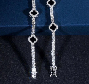 Pulsera de tenis clásica de plata de ley de calidad de exportación, diseño ajustable para uso diario, disponible al mejor precio del mercado - Product Image 1