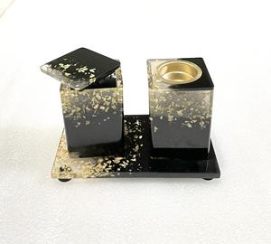 Juego de Bandeja para Quemador de Bakhoor de Resina Epoxi con Acabado Premium, Juego de Mabkhara de Lujo para Ramadán, Eid, Decoración Festiva, Moderno Juego de Mubkhar - Product Image 2