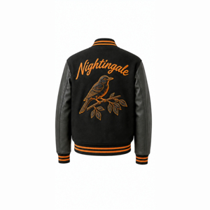OEM ODM Custom Varsity <b>Jacket</b> Manufacturer Premium <b>Leather</b> Sleeve Chenille Embroidery Letterman <b>Jacket</b> Private Label Brand - Product Image 4
