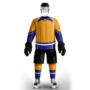 Uniforme de Hockey sobre Hielo Personalizado con Impresión Digital Profesional, 100% Poliéster, Antibacterial, Ecológico, con Pedrería, Cuatro Vías - Product Image 2