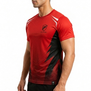 T-shirt tendance pour homme, coupe classique, sublimation, couleurs personnalisées, logo personnalisé, séchage rapide, respirant, tissu en toile résistant - Product Image 5