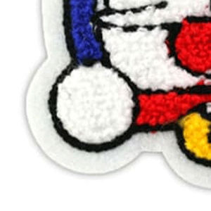 Mejores parches de chenilla bordados para coser, logotipo personalizado bordado, tela de sarga de alta calidad, ropa colorida - Product Image 5