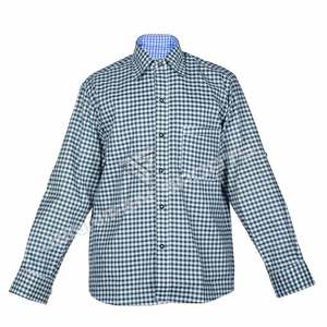 เสื้อเชิ้ตผู้ชายสไตล์บาวาเรียนเยอรมันแบบดั้งเดิมรุ่นล่าสุด ผลิตจากผ้าฝ้าย 100% เป็นมิตรกับสิ่งแวดล้อม ระบายอากาศได้ดี ไม่ยับ สีเขียวและขาว - Product Image 2
