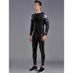 Factory-Made New Design Winter Streetwear Solid Breathable Compression Suit Sets Unisex Best Price Online Wholesale Front - Product Image 5