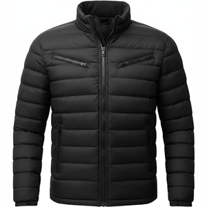 Veste matelassée camouflage avec broderie de logo personnalisé, coupe ajustée, manteau de printemps, service OEM/ODM - Product Image 1