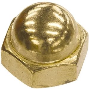 Premium brass acorn nuts round dome cap nuts threaded <b>fasteners</b> corrosion resistant industrial hardware fittings - Product Image 2