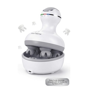 Masajeador Eléctrico de Cuero Cabelludo al por Mayor OEM con 84 Nodos de Amasamiento Profundo, Masajeador de Cabeza Portátil para el Crecimiento del Cabello y Alivio del Estrés - Product Image 3