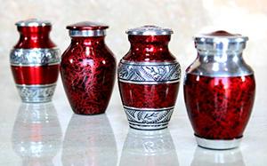 Refined Heritage Aluminum <b>Keepsake</b> Cremation Urn <b>Memorial</b> Tribute Holder Designed With Durable Decorative Closure Style - Product Image 3