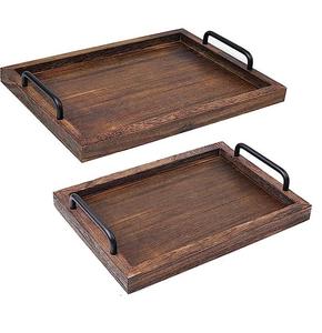 Bandeja de Servicio de Madera de Calidad Comercial para Restaurantes, Diseñada para Uso Prolongado en Catering y Mostradores de Buffet - Product Image 2