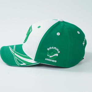 Casquette de baseball personnalisée à 6 panneaux bicolore avec logo brodé en 3D, prix d'usine pour le sport et la course - Product Image 3