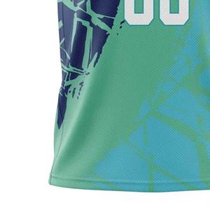 Camisetas de Baloncesto Personalizadas, Última Moda en Venta, 100% Poliéster, Nombre y Número del Equipo OEM para Deportes de Verano, Camisetas de Baloncesto para Hombre - Product Image 5