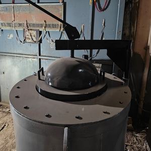 Fourneau à creuset au gaz durable de 350 kg pour le recyclage des déchets d'aluminium avec système de moteur et certification ISO 9001 - Product Image 5