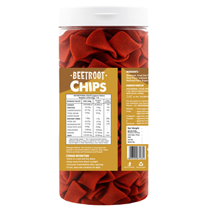 Chips de betterave croustillantes Achari, collation saine sans gluten, chips de betterave croustillantes à base de farine d'Urad Dal, approvisionnement en vrac - Product Image 2