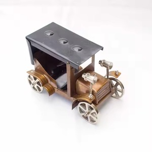Escultura de Coche Hecha a Mano en Cobre, Decoración de Arte Industrial, Pieza Decorativa para Mesa de Salón - Product Image 1