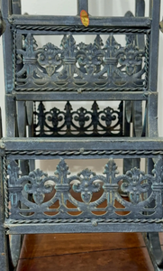 Support à bûches de qualité supérieure, sur mesure, en fer, fait main, pour foyer intérieur et extérieur, accessoire de cheminée, support de table - Product Image 5
