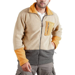 Cheapest Price Sherpa <b>Jackets</b> For Men Canvas <b>Lined</b> Hooded Windproof Stand Collar Autumn Men's Outdoor Wear Sherpa <b>Jackets</b> - Product Image 1