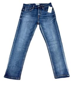 Salopette décontractée pour homme de haute qualité, coupe droite, taille mi-haute, fermeture éclair légère, effet délavé, technique personnalisée - Product Image 3