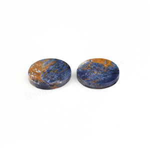 Pietersite naturelle de haute qualité, forme ronde de 12 mm, coupée à plat des deux côtés, hautement polie, cabochon de pierre précieuse en vrac pour la fabrication de bijoux et pendentifs - Product Image 4