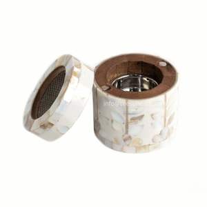 Brûleur d'encens rond en nacre Bakhoor Mabkhara, idéal pour l'Islam et le Ramadan, parfait pour servir ou offrir en cadeau - Fournisseur en gros - Vente chaude - Product Image 2