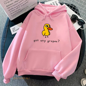 Sweat-shirts à capuche professionnels pour femmes, imprimés « Duck Song Got Any Grapes », style Kawaii, doux et confortables pour l'hiver - Product Image 5