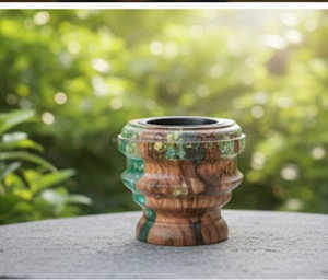 Bâtons d'encens arabes Bakhour Bakhoor Dukhoon support époxy et bois avec parfum de coriandre fait à la main cadeau de mariage religieux Mubkhar - Product Image 3