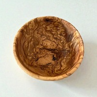 Bol en bois d'olivier fait main, style rustique méditerranéen, bol à salade durable, vaisselle artisanale pour fruits, collations, bonbons et cuisine