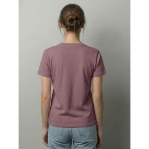 Camiseta de Cuello Redondo Estilo Boho Color Malva para Mujer, Transpirable, de Algodón Suave, Informal para Uso Diario, Verano, Corte Regular, Media Manga, Secado Rápido - Product Image 2