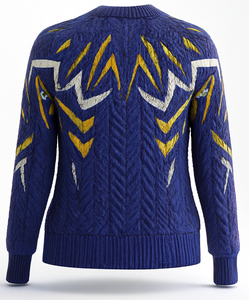 Suéter de Lujo para Hombre, Antiarrugas, de Punto Trenzado, Manga Larga, Mezcla de Lana Premium, Ropa de Punto para Invierno - Product Image 2