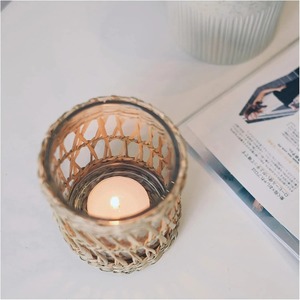 Natural Rattan <b>Tealight</b> <b>Holder</b> Handmade Woven Candle Decor Ideal for Living Room Table and Bedroom Styling From India - Product Image 2