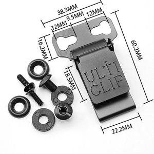 Clip de ceinture Kydex, système de fixation à la ceinture pour le transport tactique EDC, clip robuste pour étui Kydex - Product Image 6