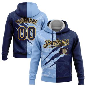 Sudadera con Capucha Personalizada para Hombre con Nombre, Número, Patrón de Grafiti, Sublimación, Poliéster, Informal, Deportiva, para Otoño - Product Image 1