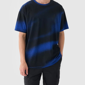 OEM Oversize <b>Polyester</b> Cotton Tops Men's Casual Heavyweight Loose Fit Printed <b>TShirts</b> Men Tie Dye Vintage T-shirt for men - Product Image 5