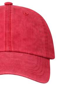 Gorra de Béisbol Roja de Algodón, Lisa, Ajustable, Unisex, Deportiva, Informal, Transpirable, Cómoda, con Logotipo Personalizado, Calidad Premium - Product Image 3