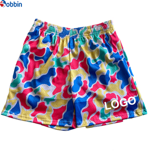 Pantalones Cortos Deportivos Transpirables para Hombre, Estampados por Sublimación, de Poliéster, con Estampado de Camuflaje, Cintura Elástica, Casuales, Estampados por Completo - Product Image 1