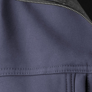 Chaqueta de Forro Polar para Hombre, Color Sólido, Cierre de Cremallera, Cuello Alto, Corte Regular, para Otoño, Uso en Exteriores, Chaqueta Softshell de Poliéster - Product Image 5