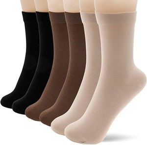Chaussettes de sport décontractées pour hommes en Spandex/Polyester respirant et écologique de qualité supérieure - Vente en gros au meilleur prix, couleur unie - Product Image 2