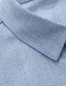 Chemise de plage en lin pour homme, manches courtes, décontractée, boutonnée, pour les vacances - Product Image 3