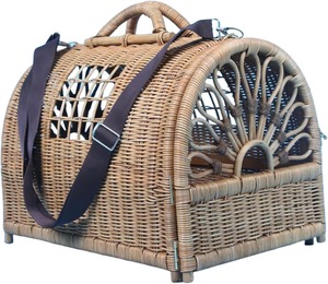 Transportín de Madera para Mascotas, Perros y Gatos de Raza Pequeña, Elegante, Ligero, Transpirable, Compacto y Ecológico, para Viajes en Auto y Moto - Product Image 1