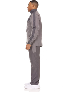 Combinaison de sport 2 pièces pour hommes, tendance, haut de gamme, pour le sport, fermeture éclair, pantalon, survêtement - Product Image 2