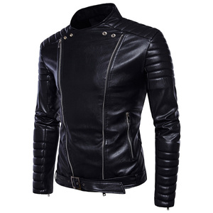 Chaqueta de Cuero Casual de Negocios con Capucha para Hombre, de Alta Calidad, Estilo Motociclista, Otoño-Invierno 2023, Nueva - Product Image 1