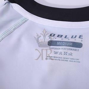 Wholesale High Quality Royal Kimono MMA BJJ Breathable Unisex Rash Guard <b>Compression</b> <b>Shirt</b> Custom Logo Sublimated - Product Image 6