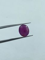 Pierre précieuse en corindon rubis naturel de forme ovale, couleur violet AF, taille 9x10,50 mm, 2,99 carats, pour la fabrication de bijoux