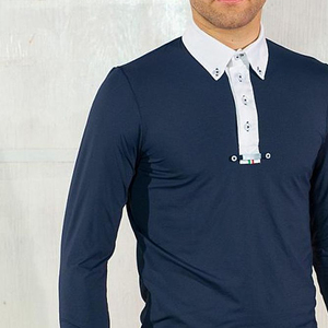Lightweight <b>Men</b> Equestrian Full SLeeves Shirt Breathable Stretch Fabric Horse Riding <b>Base</b> <b>Layer</b> for Training and Summer Riding - Product Image 3